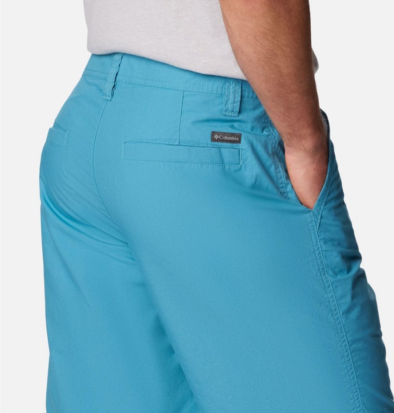 Columbia Washed Out Men's Shorts Turquoise | YPWBDZ-928