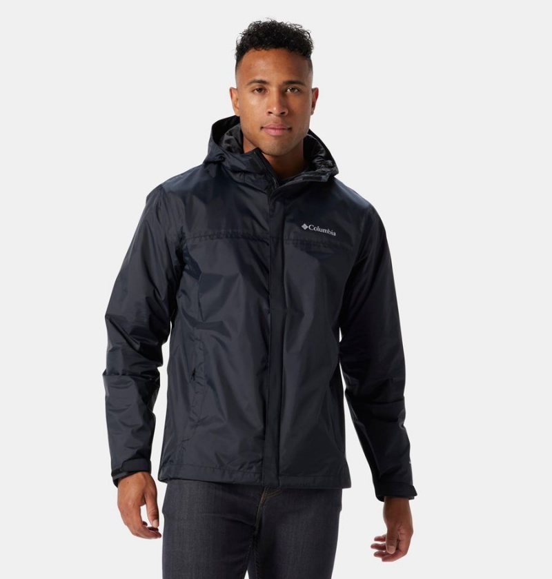 Columbia Watertight II Men\'s Rain Jacket Black | XDVBUC-320
