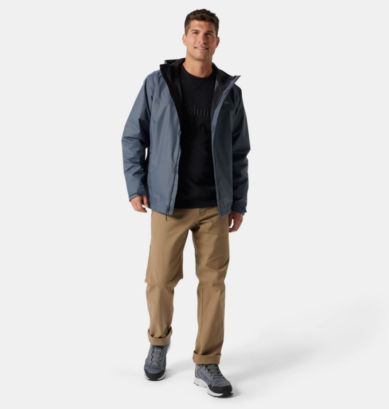 Columbia Watertight II Men's Rain Jacket Grey | DKJFCT-481