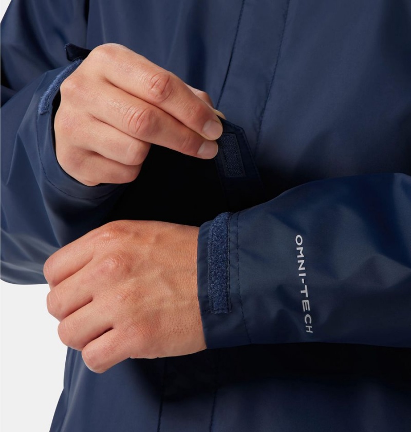 Columbia Watertight II Men's Rain Jacket Navy | PNBUAY-418