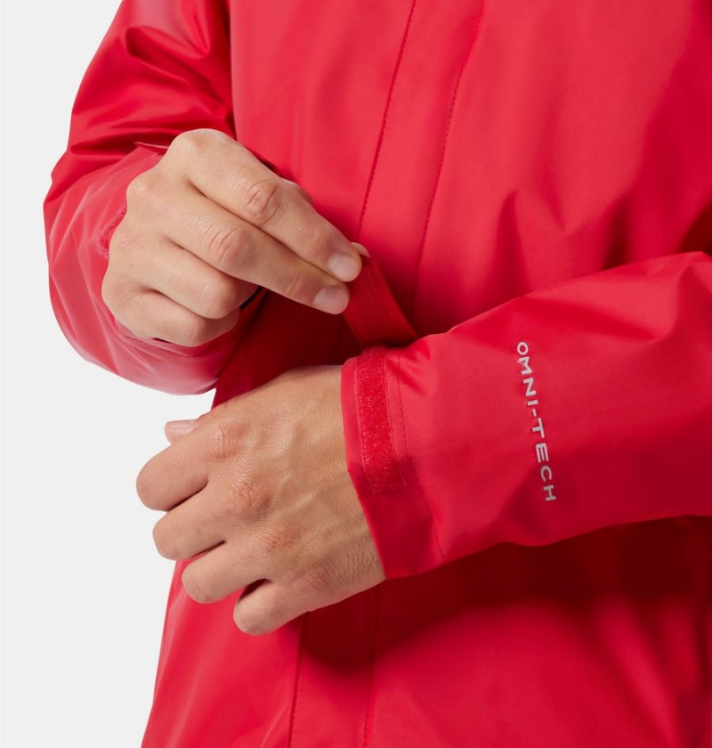 Columbia Watertight II Men's Rain Jacket Red | PXJEDZ-402