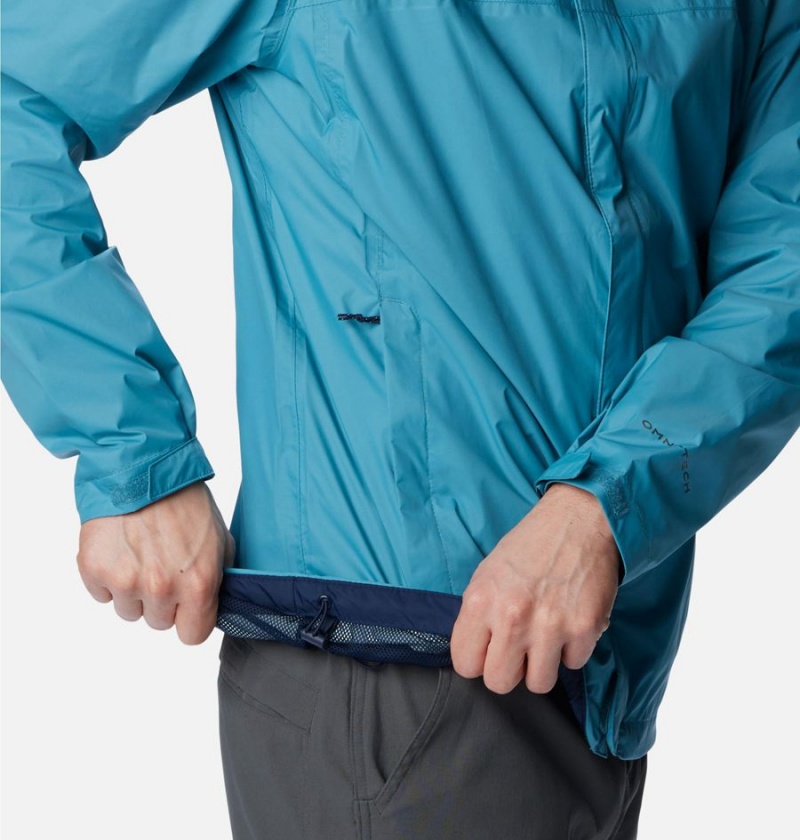 Columbia Watertight II Men's Rain Jacket Blue | KDMIJR-370
