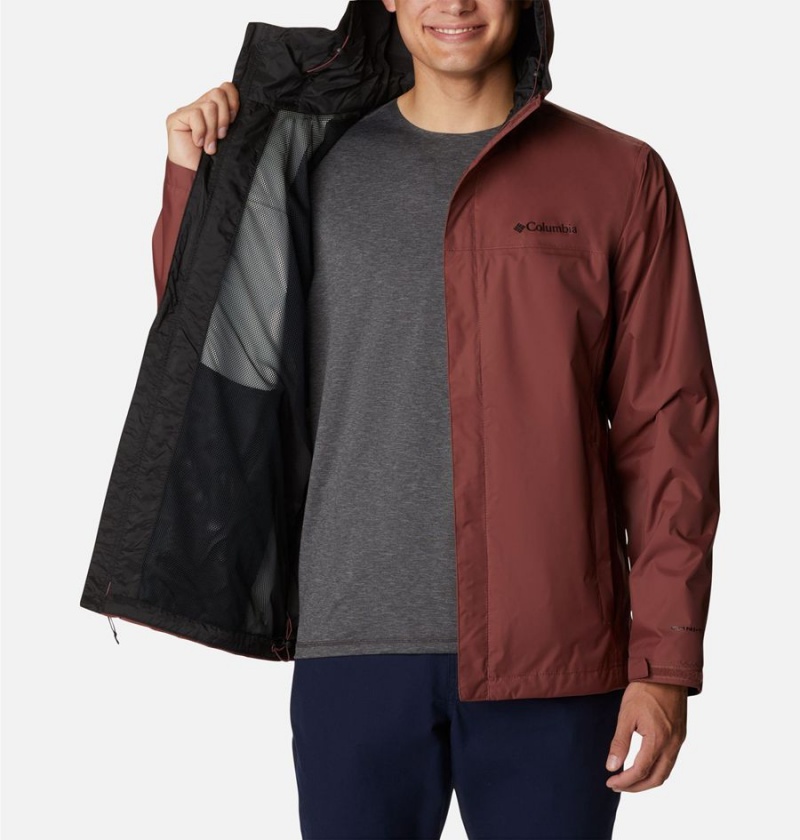 Columbia Watertight II Men's Rain Jacket Brown | QVDLNA-056