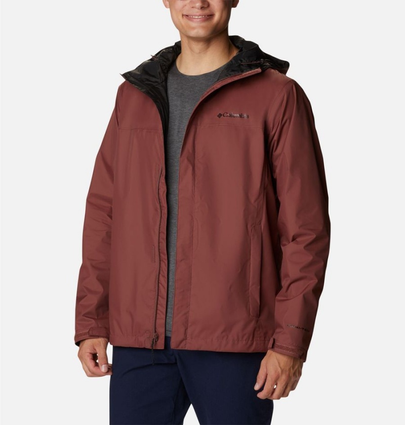Columbia Watertight II Men's Rain Jacket Brown | QVDLNA-056