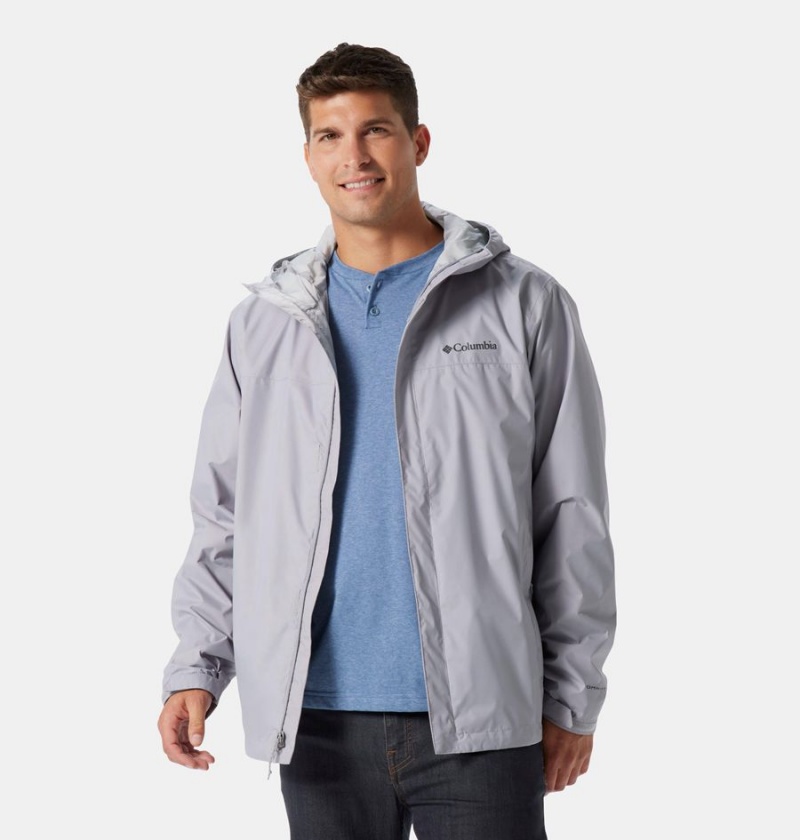 Columbia Watertight II Men's Rain Jacket Grey | EUXKIY-483