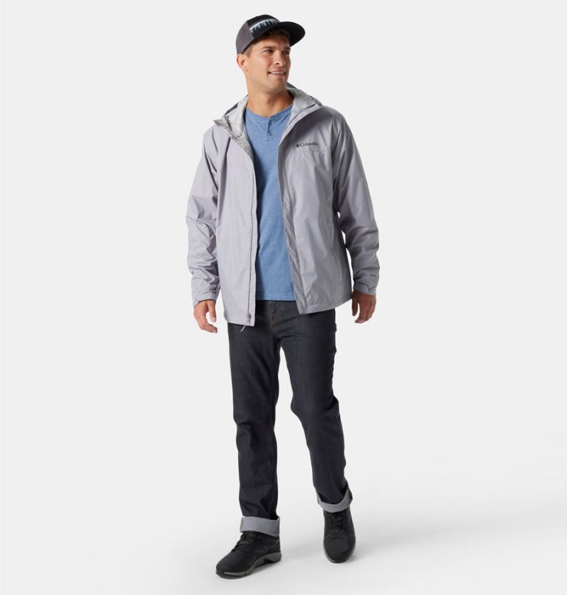 Columbia Watertight II Men's Rain Jacket Grey | EUXKIY-483