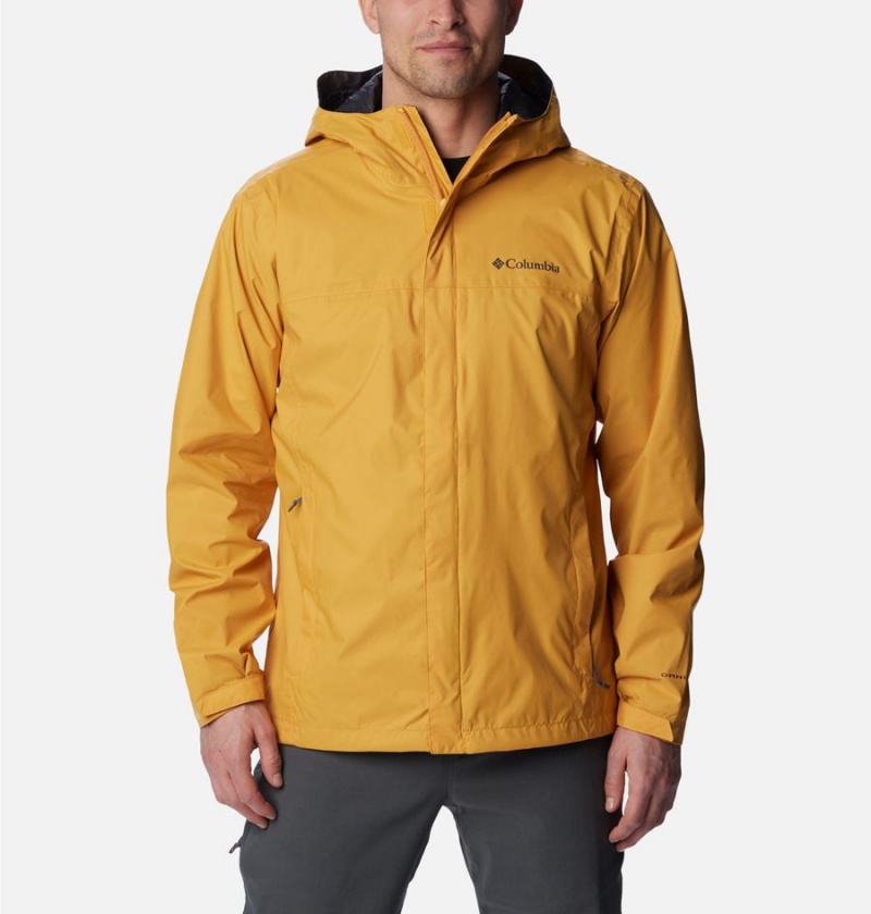 Columbia Watertight II Men\'s Rain Jacket Yellow | ORSQIU-910