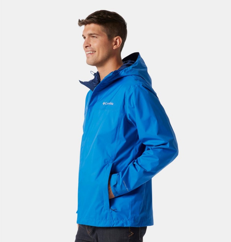 Columbia Watertight II Men's Rain Jacket Blue | SPZTOI-637
