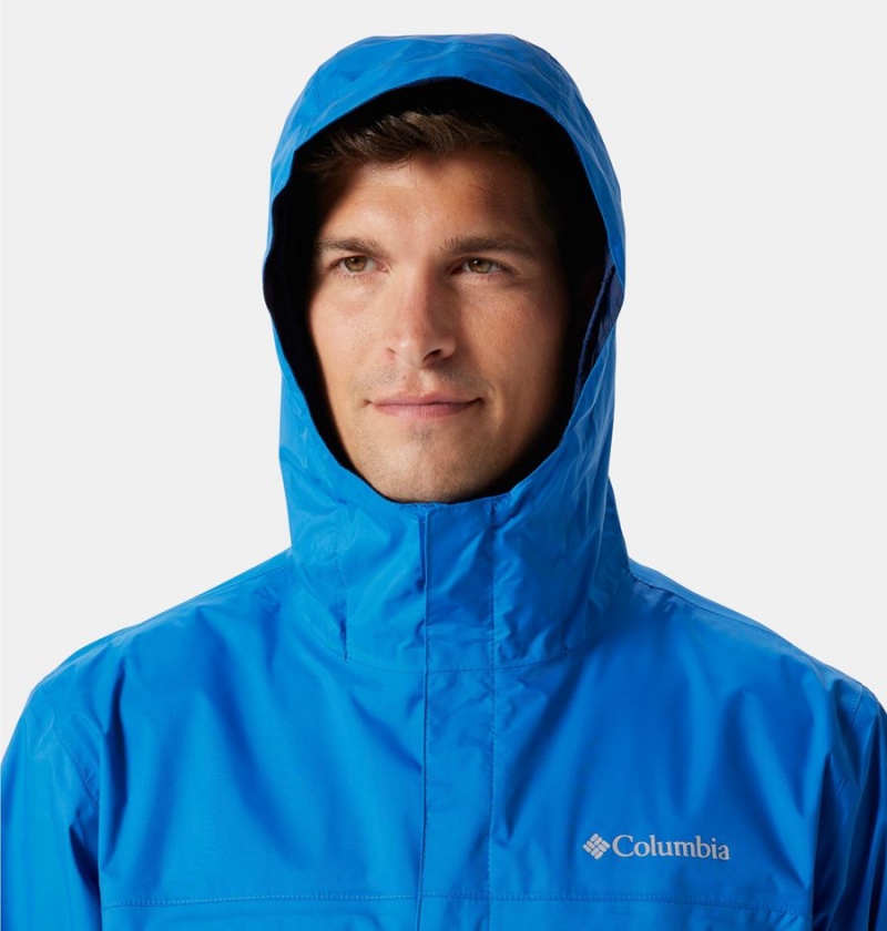 Columbia Watertight II Men's Rain Jacket Blue | SPZTOI-637