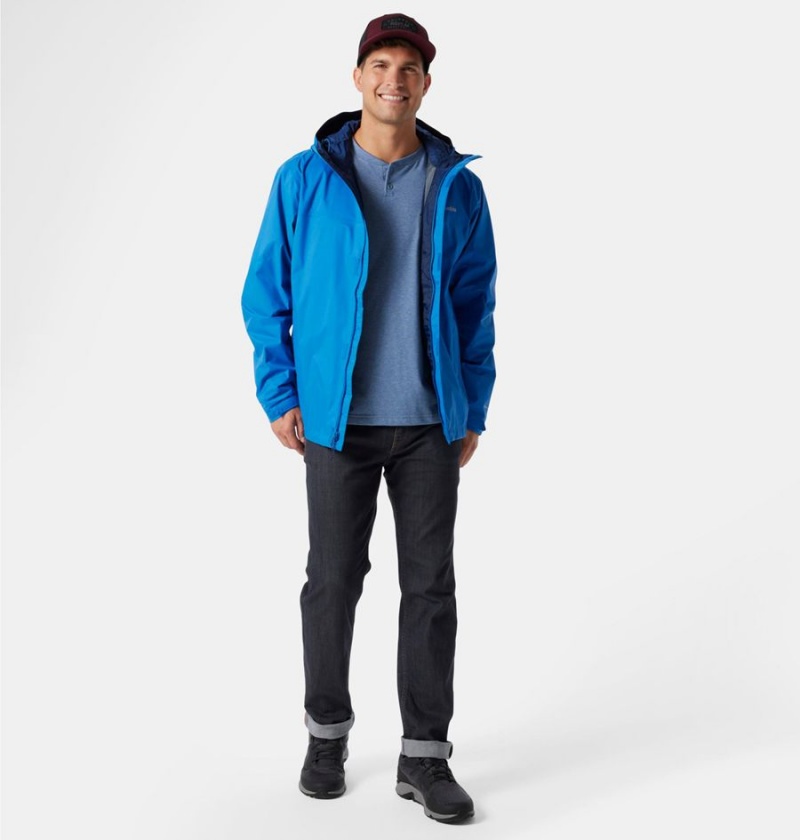 Columbia Watertight II Men's Rain Jacket Blue | SPZTOI-637