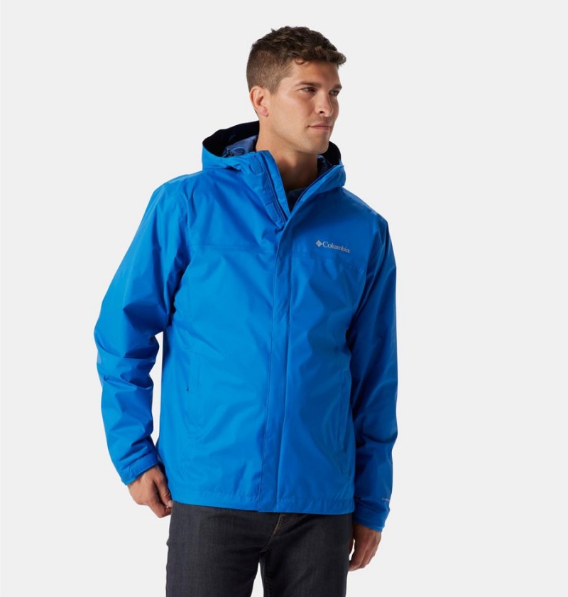 Columbia Watertight II Men\'s Rain Jacket Blue | SPZTOI-637