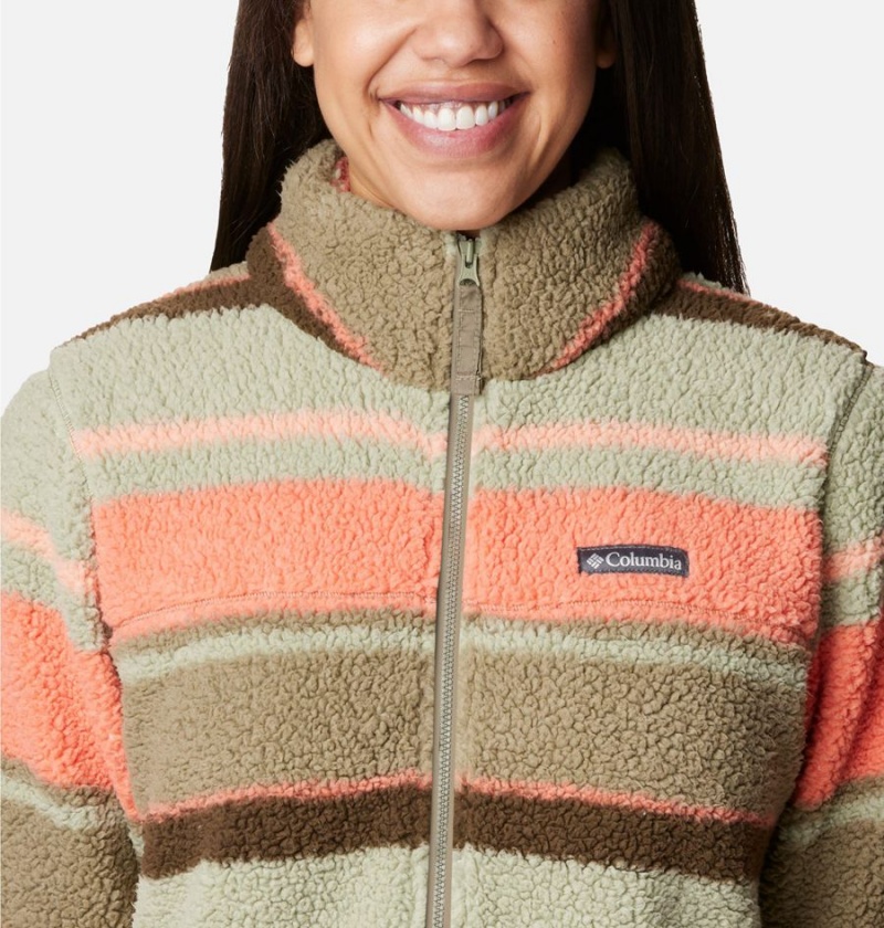 Columbia West Bend Full Zip Women's Fleece Jacket Green | BPNSLE-465
