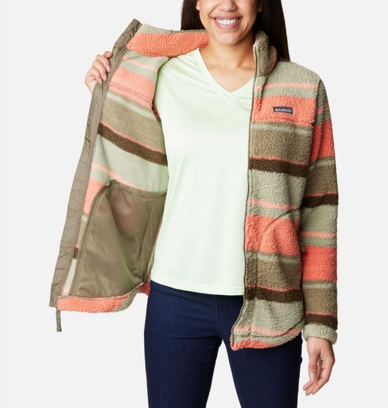 Columbia West Bend Full Zip Women's Fleece Jacket Green | BPNSLE-465