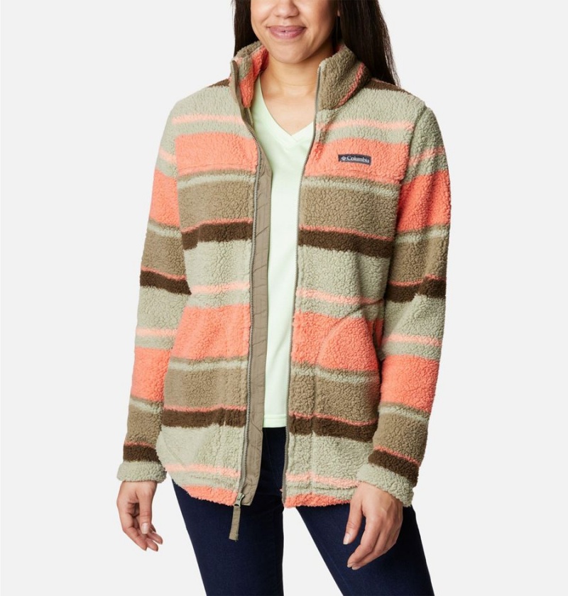 Columbia West Bend Full Zip Women's Fleece Jacket Green | BPNSLE-465