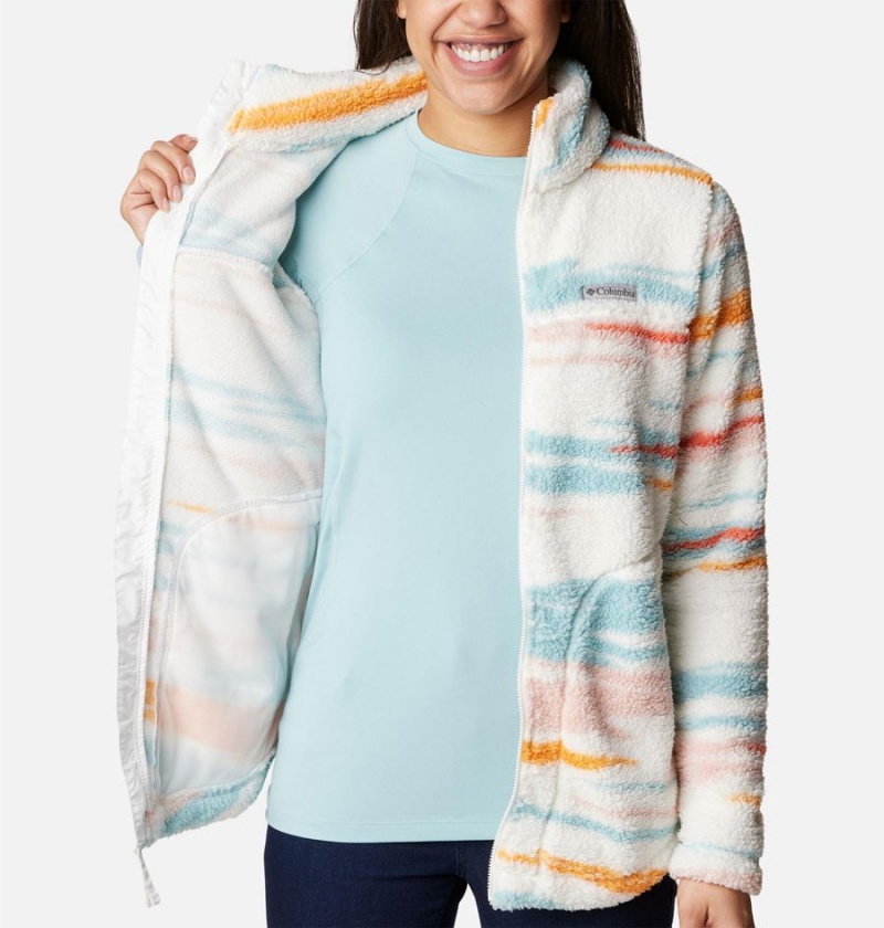 Columbia West Bend Full Zip Women's Fleece Jacket White | LSGVJY-352