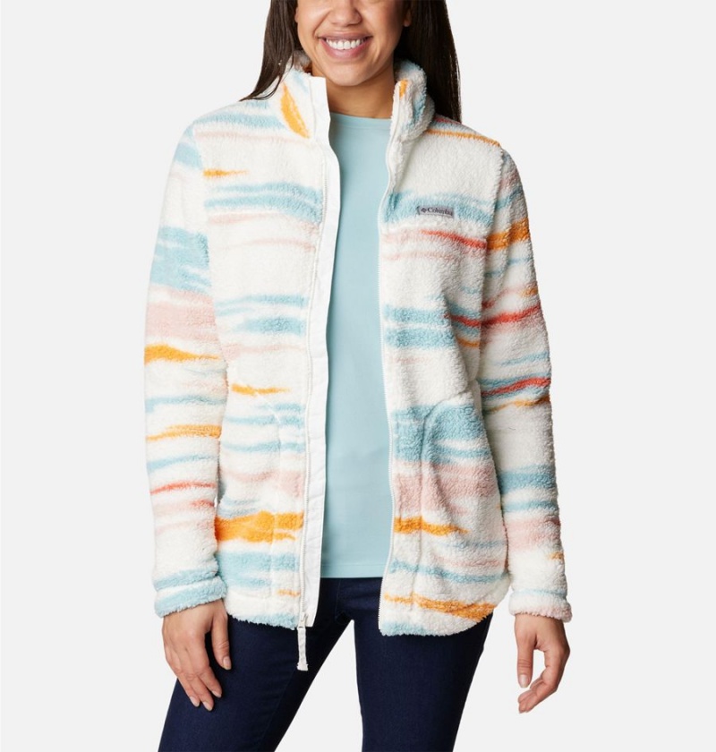 Columbia West Bend Full Zip Women's Fleece Jacket White | LSGVJY-352