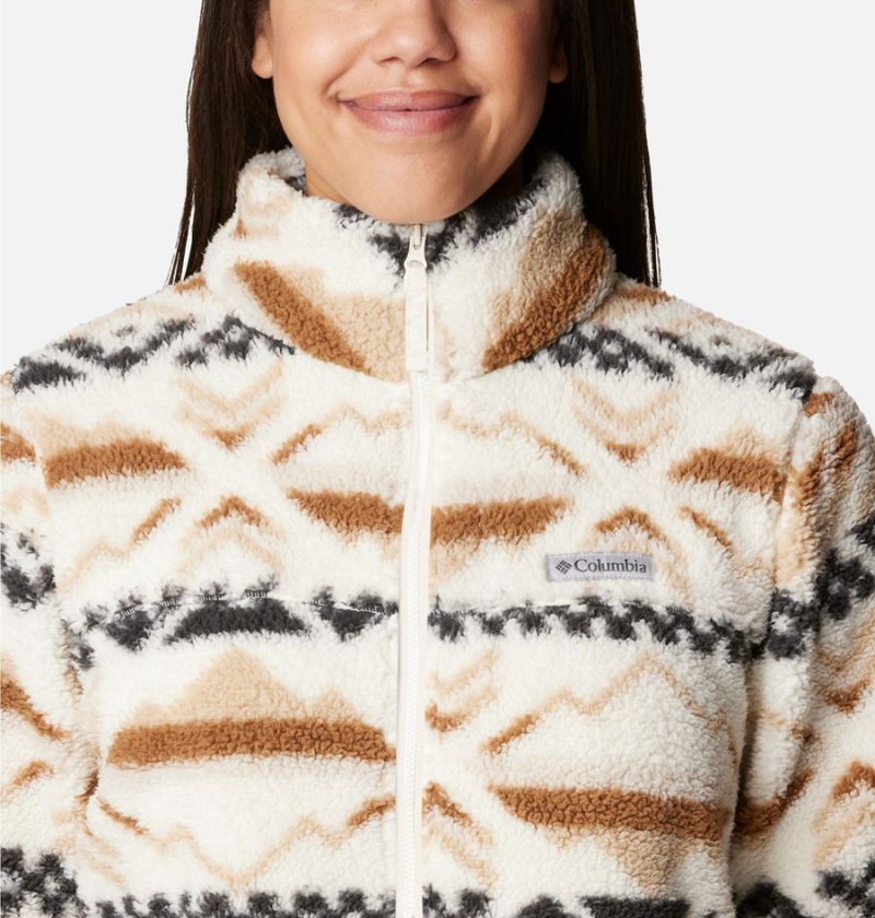 Columbia West Bend Full Zip Women's Fleece Jacket White | TVHOMB-724