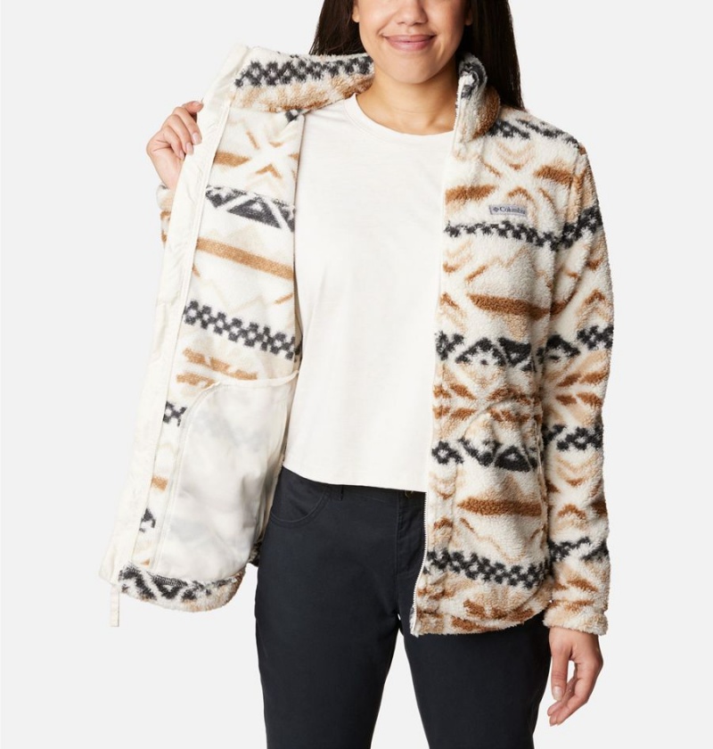 Columbia West Bend Full Zip Women's Fleece Jacket White | TVHOMB-724