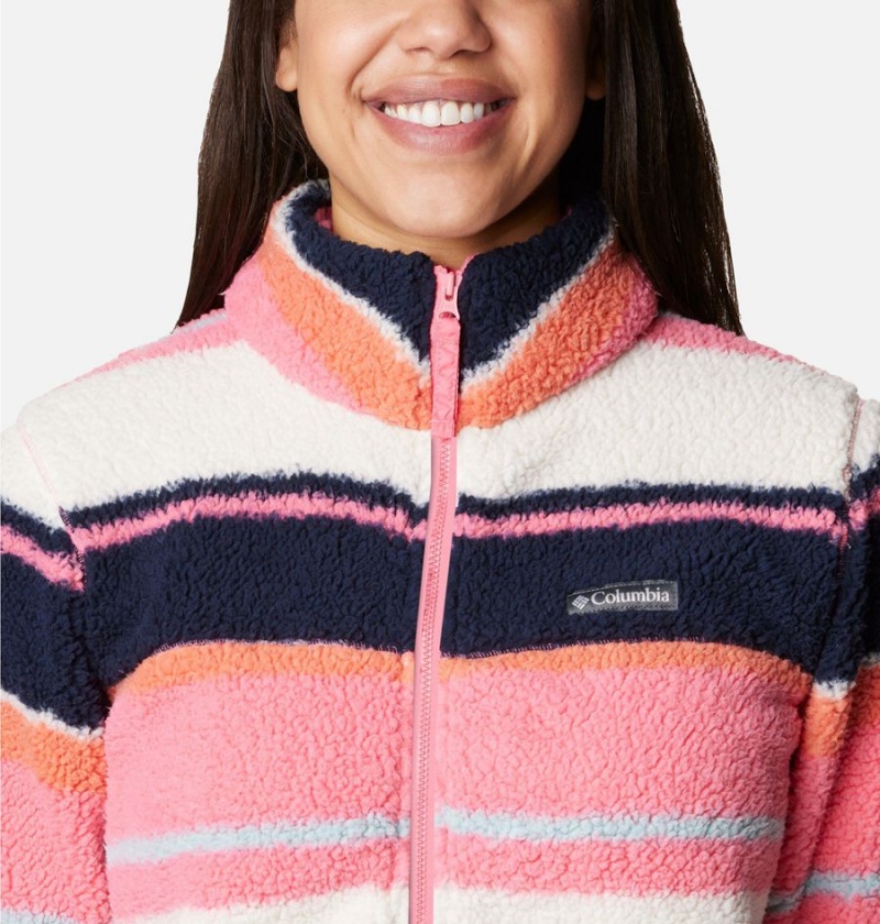 Columbia West Bend Full Zip Women's Fleece Jacket Pink | KXUCMO-789