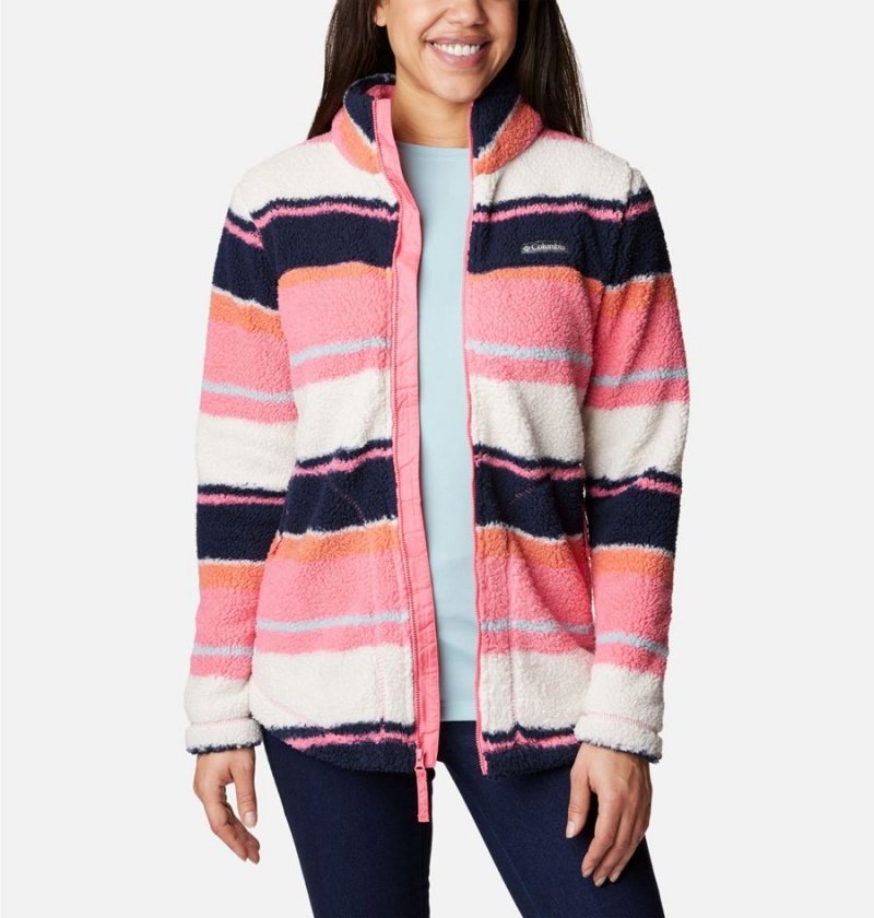 Columbia West Bend Full Zip Women's Fleece Jacket Pink | KXUCMO-789