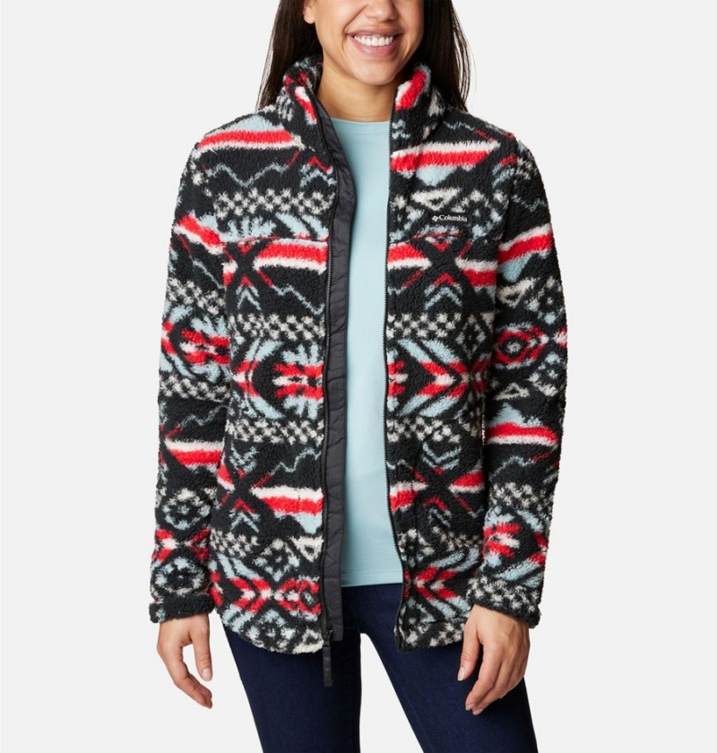 Columbia West Bend Full Zip Women's Fleece Jacket Red | LCZINA-267