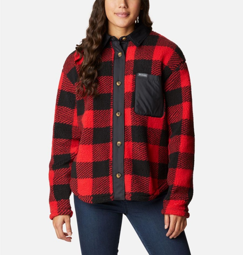 Columbia West Bend Jacket Women's Shirt Red | GVWEUA-361