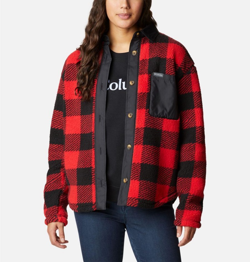 Columbia West Bend Jacket Women\'s Shirt Red | GVWEUA-361