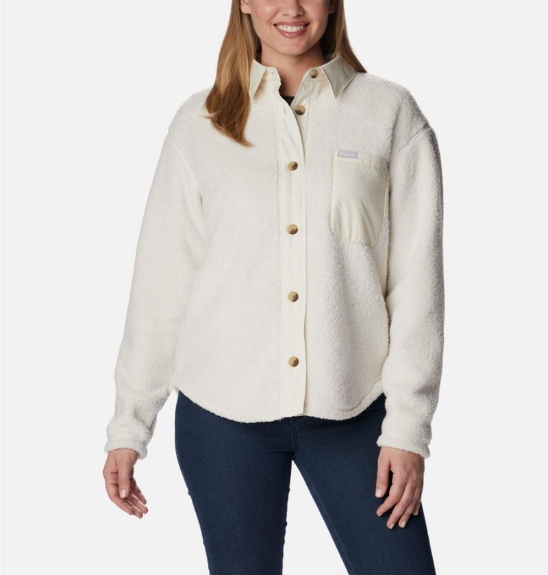 Columbia West Bend Jacket Women's Shirt White | UEKZMJ-791