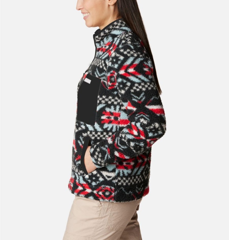 Columbia West Bend Quarter Zip Fleece Women's Pullover Red | DFSPZR-179