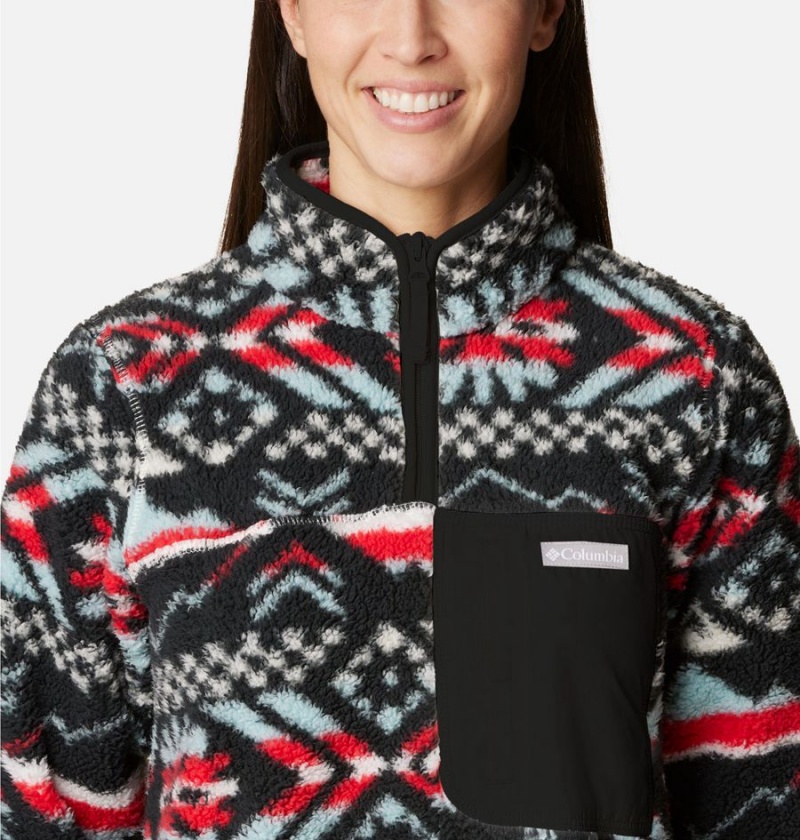 Columbia West Bend Quarter Zip Fleece Women's Pullover Red | DFSPZR-179