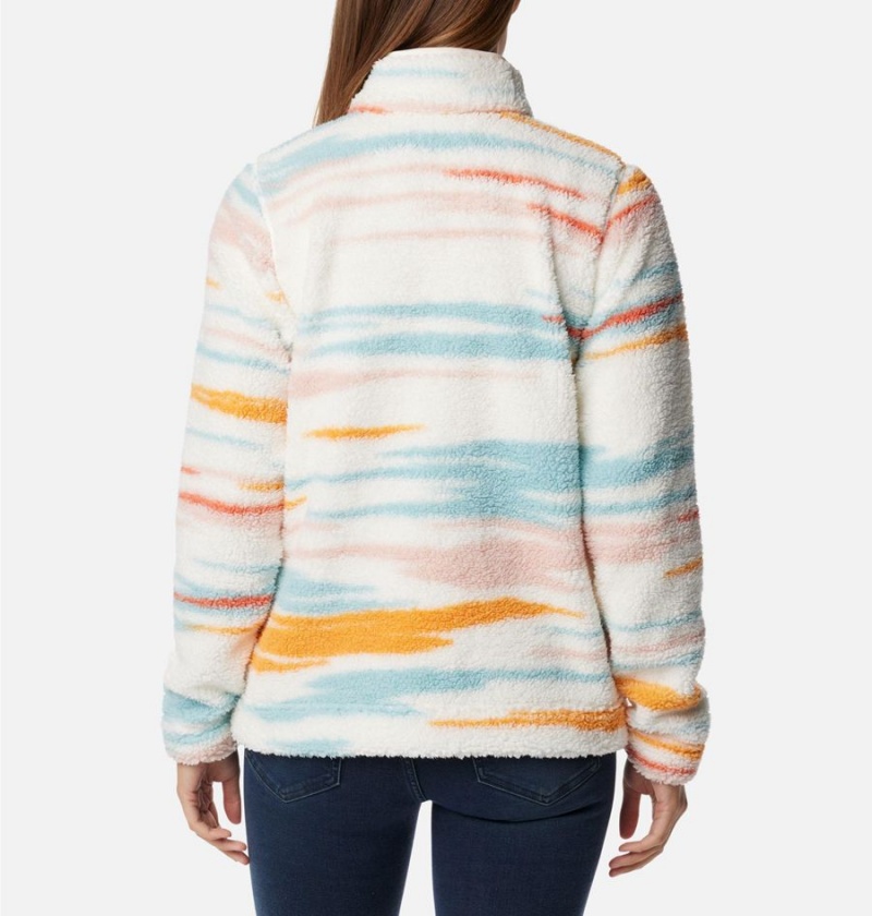 Columbia West Bend Quarter Zip Fleece Women's Pullover White | GMJVLD-976
