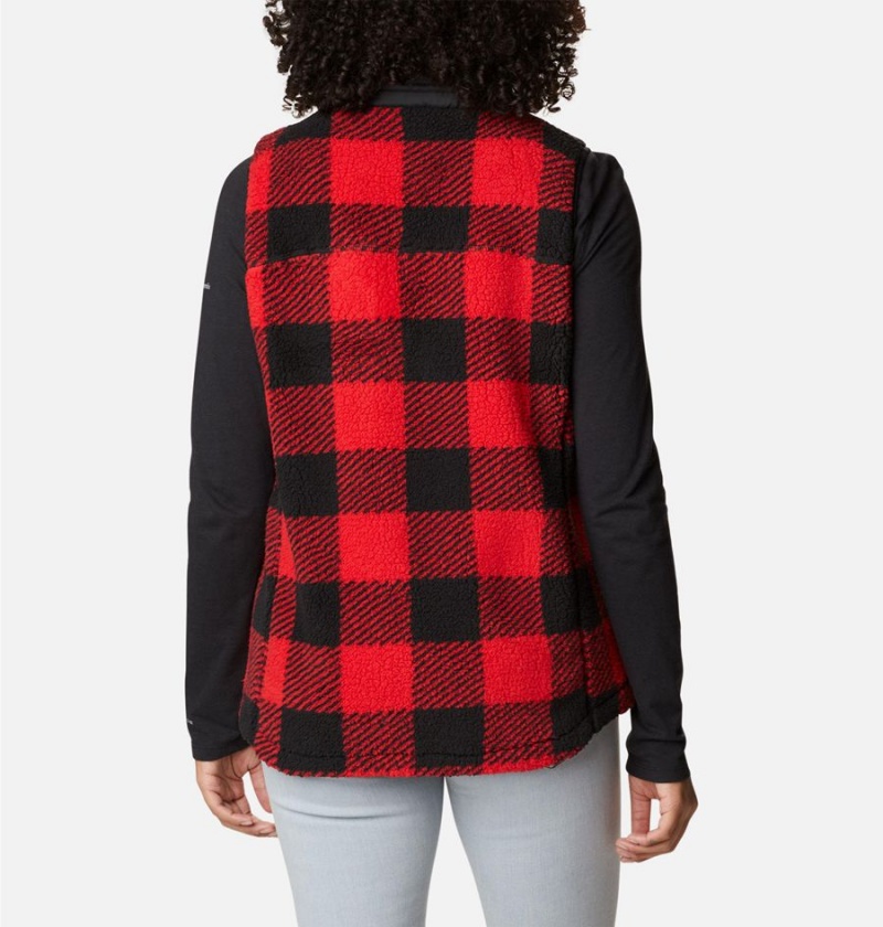 Columbia West Bend Women's Vest Red | OLWQUC-238