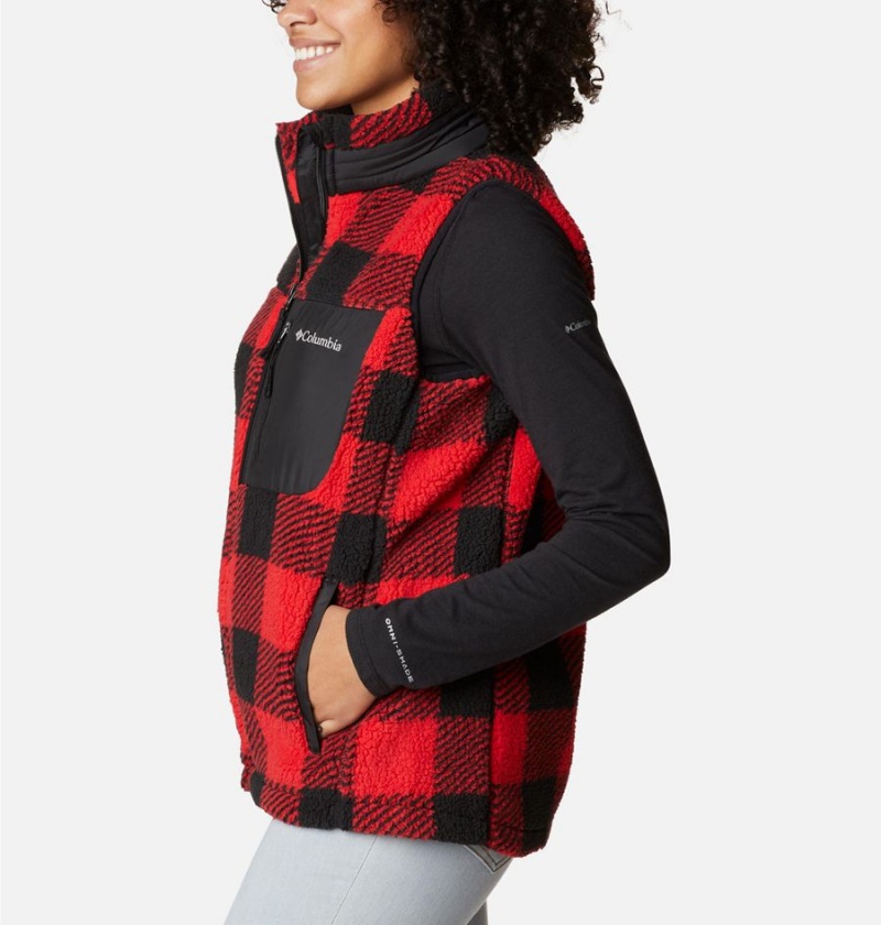 Columbia West Bend Women's Vest Red | OLWQUC-238