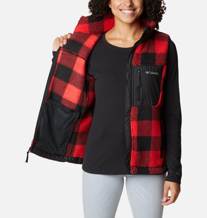 Columbia West Bend Women's Vest Red | OLWQUC-238