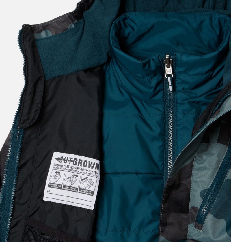 Columbia Whirlibird II Interchange Kids' Jacket Turquoise | JSCPYN-360