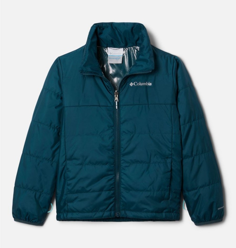 Columbia Whirlibird II Interchange Kids' Jacket Turquoise | JSCPYN-360