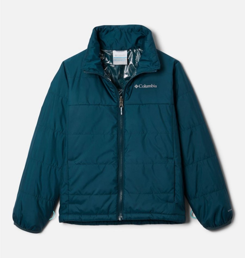 Columbia Whirlibird II Interchange Kids' Jacket Turquoise | PJUVCE-607