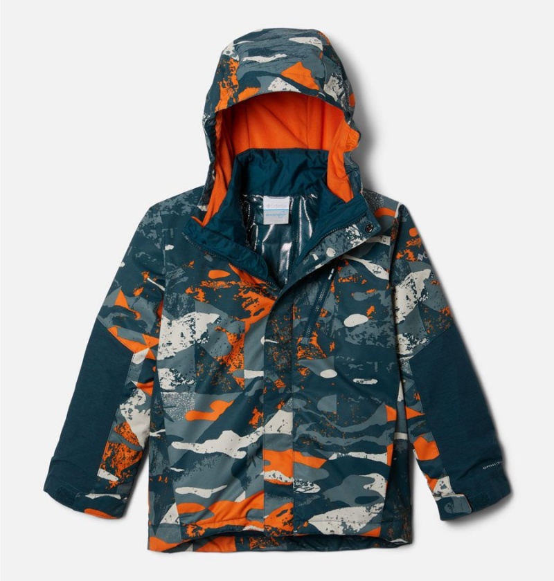 Columbia Whirlibird II Interchange Kids\' Jacket Turquoise | PJUVCE-607