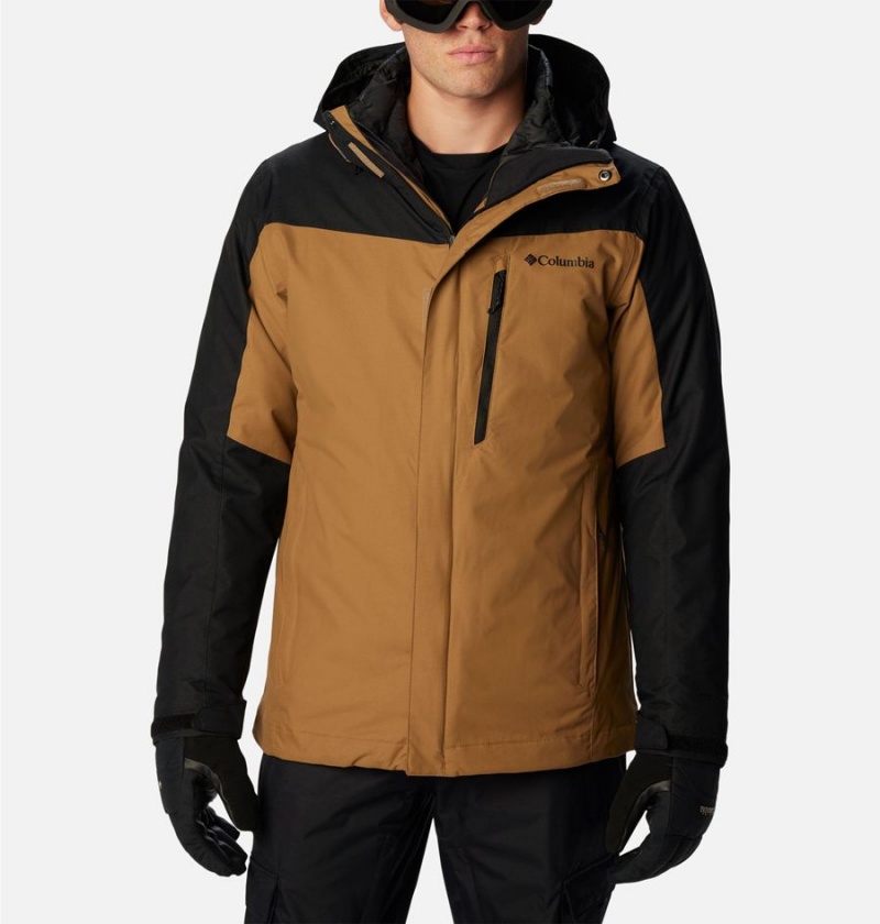 Columbia Whirlibird IV Interchange Men\'s Ski Jacket Brown | WOGYEQ-612