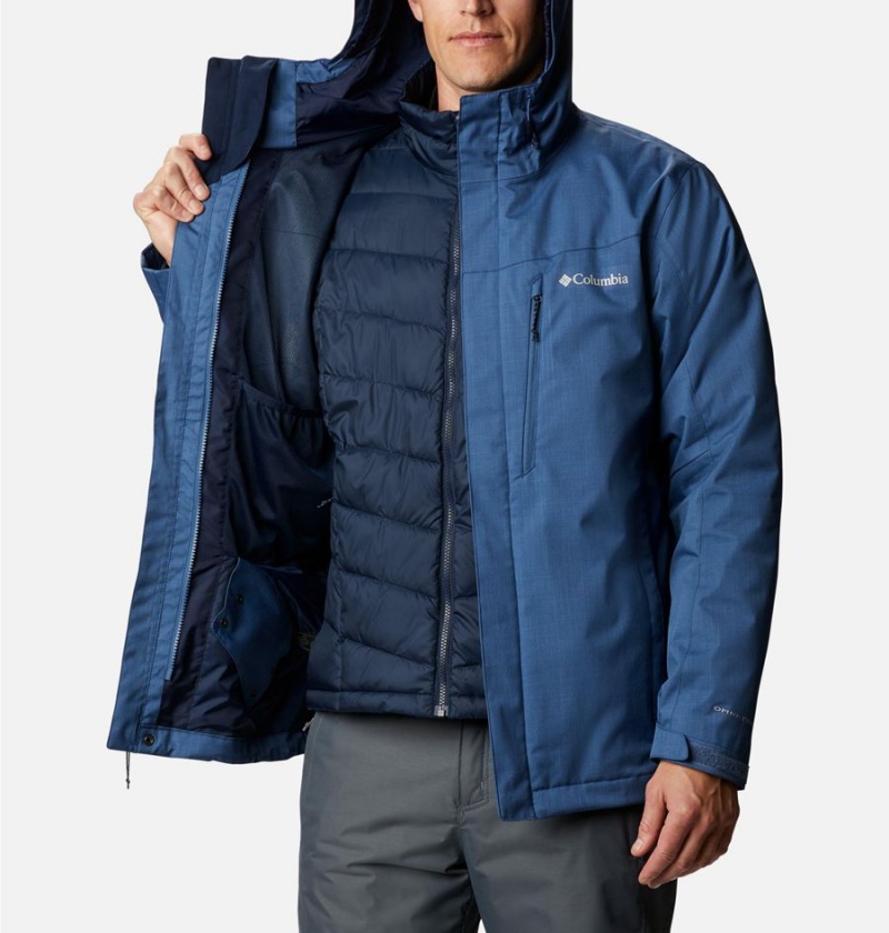 Columbia Whirlibird IV Interchange Men's Ski Jacket Blue | CZRJLS-390