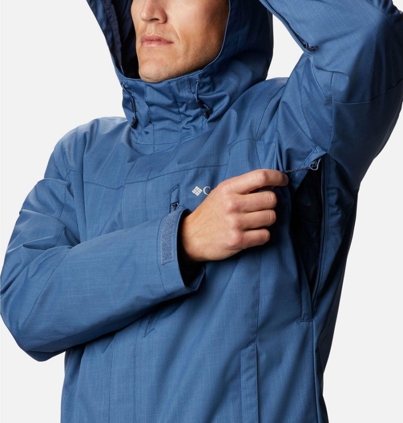 Columbia Whirlibird IV Interchange Men's Ski Jacket Blue | CZRJLS-390