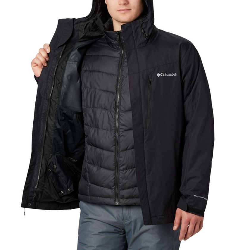 Columbia Whirlibird IV Interchange Men's Ski Jacket Black | NFIXQM-750