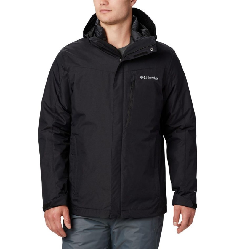 Columbia Whirlibird IV Interchange Men\'s Ski Jacket Black | NFIXQM-750
