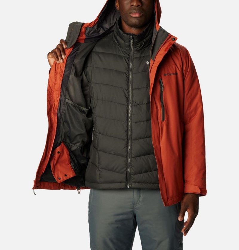 Columbia Whirlibird IV Interchange Men's Ski Jacket Red | ZEBXFQ-084