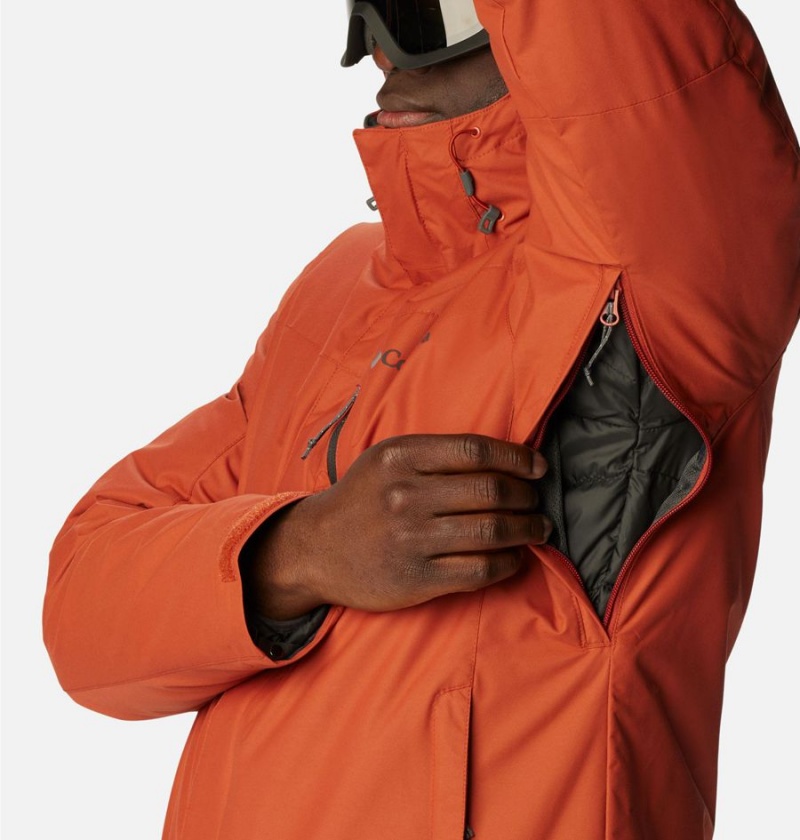 Columbia Whirlibird IV Interchange Men's Ski Jacket Red | ZEBXFQ-084