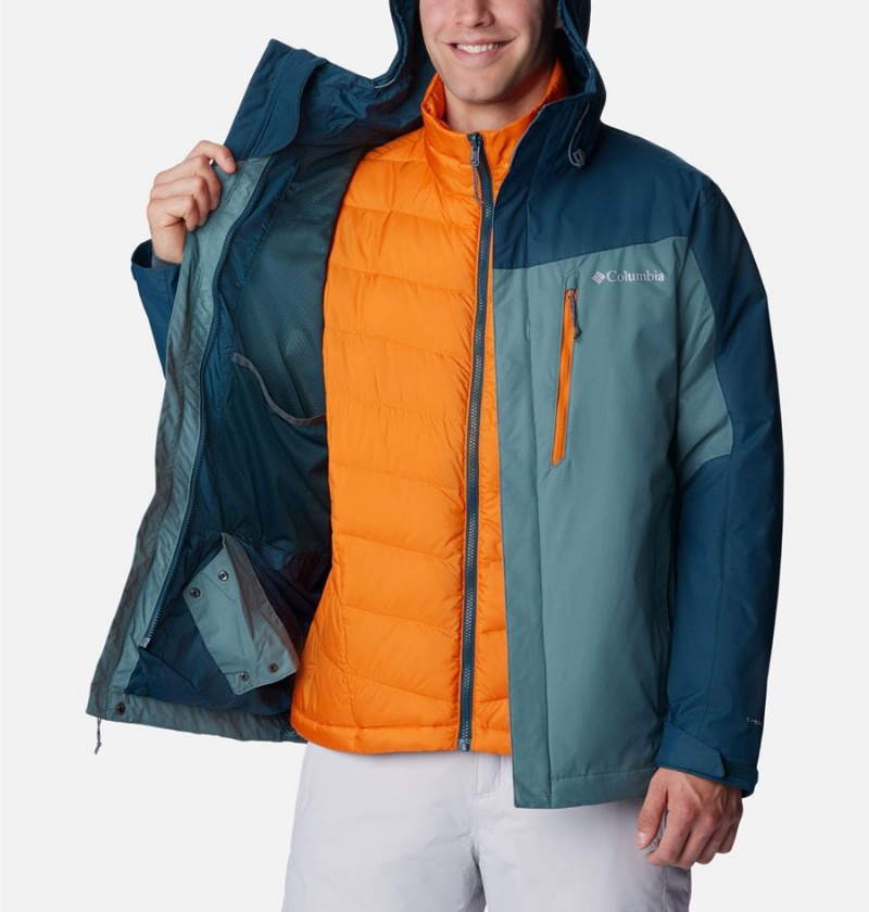 Columbia Whirlibird IV Interchange Men's Ski Jacket Blue | JQVIDZ-749