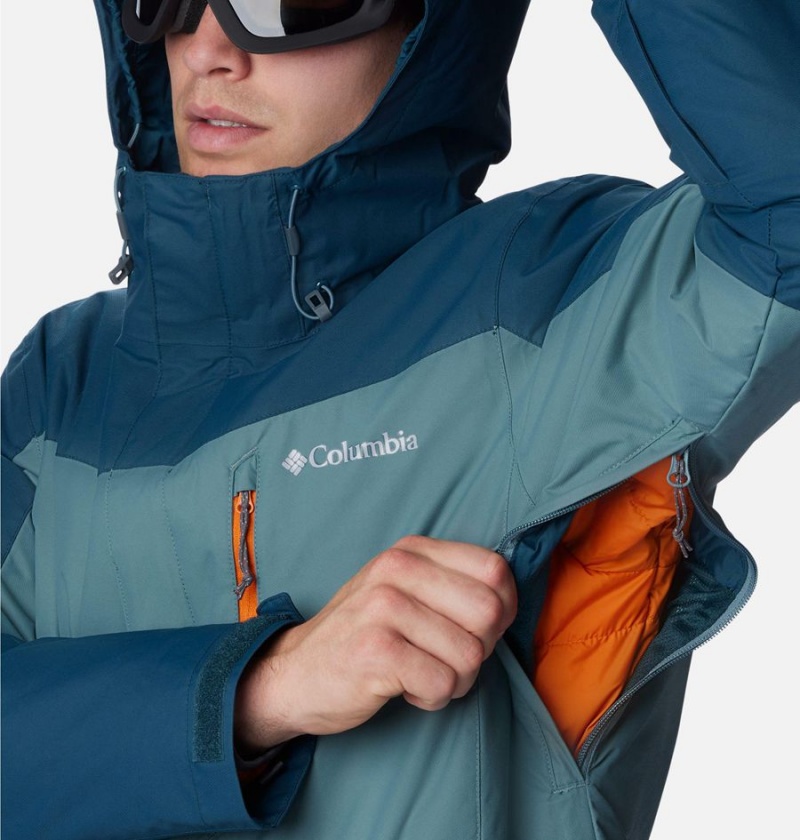 Columbia Whirlibird IV Interchange Men's Ski Jacket Blue | JQVIDZ-749