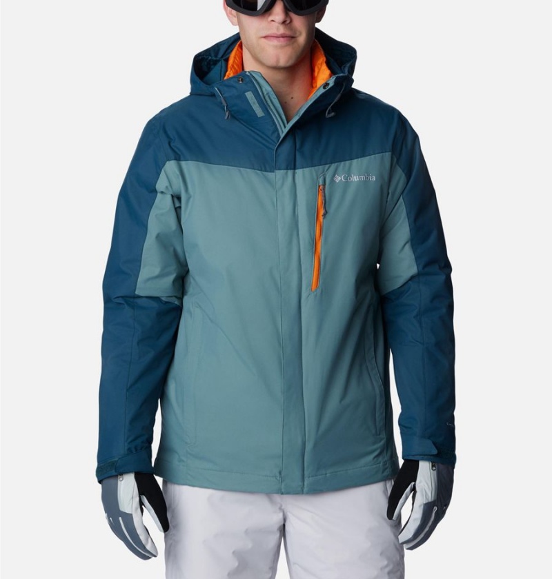 Columbia Whirlibird IV Interchange Men\'s Ski Jacket Blue | JQVIDZ-749