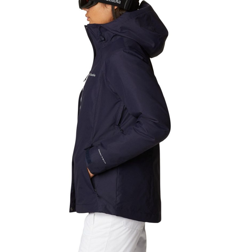 Columbia Whirlibird IV Interchange Women's Ski Jacket Navy | NSEZWP-720