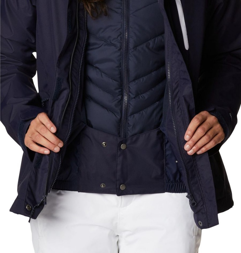 Columbia Whirlibird IV Interchange Women's Ski Jacket Navy | NSEZWP-720